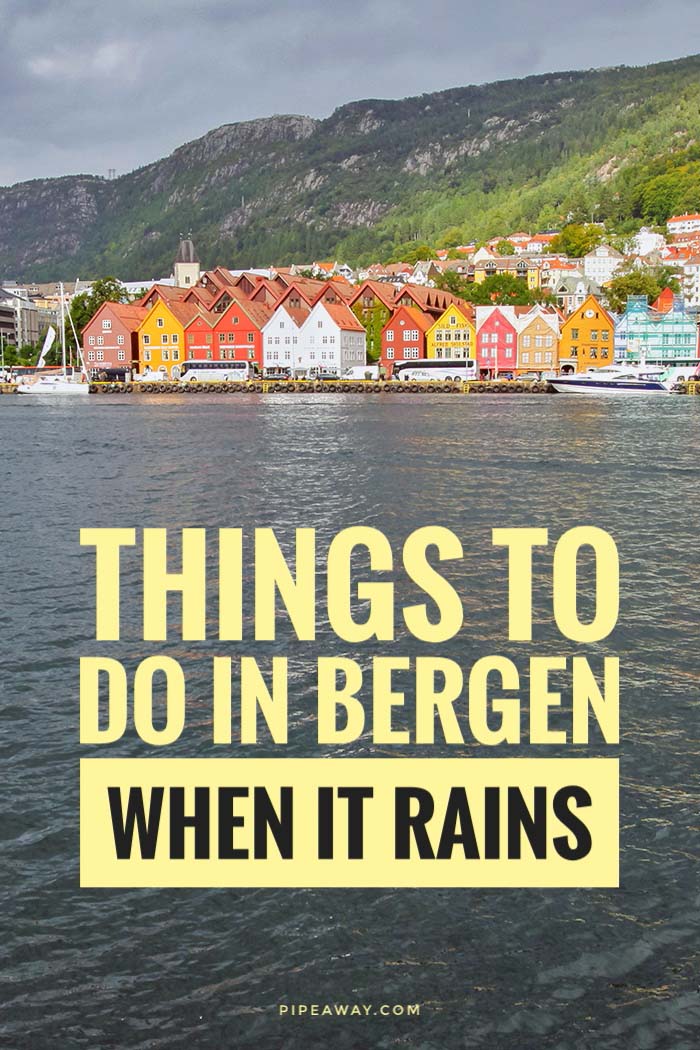 Bergen in Norway is the wettest place in Europe. With 195 rainy days per year, there are still amazing things to do in Bergen when it rains. Here's top 15 recommendations for the rainiest European town!