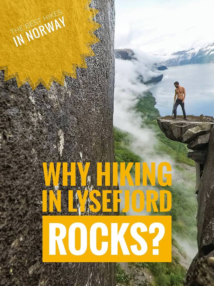 Kalleliklumpen is one of the less famous rocks in Lysefjord, Norwegian region abundant with great hiking opportunities! Visit Preikestolen, Kjerag and Florli to discover some of the best hikes in Norway!