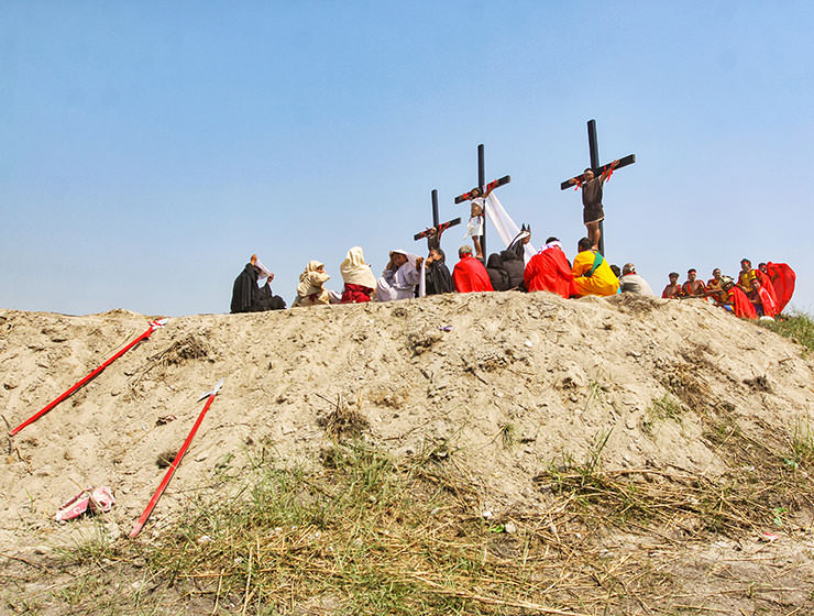 The crucifixion in Pampanga, San Fernando, is the highlight of the Maleldo 2019, Holy Week Philippines, here devotees get crucified in San Pedro Cutud, photo by Ivan Kralj