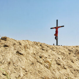 The crucifixion in Pampanga, San Fernando, is the highlight of the Maleldo 2019, Holy Week Philippines, here devotees get crucified in San Pedro Cutud, photo by Ivan Kralj