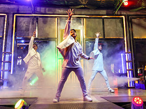 Performers impersonating Backstreet Boys at Heaven & Dreamboys bar in Siem Reap, Cambodia, photo by Ivan Kralj