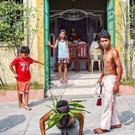 Magdarame devotees relive Christ's passion by carrying heavy crosses and flagellating themselves in San Fernando, Pampanga, during the Maleldo 2019, Holy Week Philippines, photo by Ivan Kralj