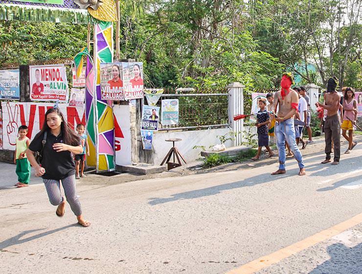 Magdarame devotees relive Christ's passion by carrying heavy crosses and flagellating themselves in San Fernando, Pampanga, during the Maleldo 2019, Holy Week Philippines, photo by Ivan Kralj