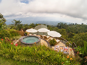 Views of Northern Bali from the Jacuzzi at Munduk Moding Plantation, Indonesia, photo by Ivan Kralj