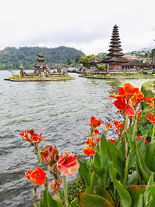 Ulun Danu Beratan, the famous temple on the water in Bali, Indonesia, photo by Ivan Kralj