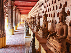 Thousands of Buddha statues in the cloister of Wat Si Saket, one of the best things to do in Vientiane, Laos, photo by Ivan Kralj