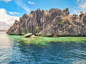 Rocky formation in the Twin Lagoon on Coron Island, Palawan, Philippines, photo by Ivan Kralj