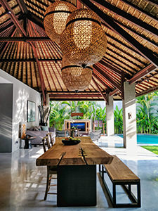 Open air living room at The Amala, one of the top Bali resorts, Indonesia, photo by Ivan Kralj.