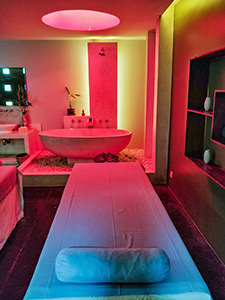 Massage room in Heritage Spa by Bodia, at Heritage Suites Hotel in Siem Reap, Cambodia, photo by Ivan Kralj