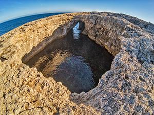 The Coral Lagoon, an unusual natural formation in Mellieha, Malta, photo by Ivan Kralj