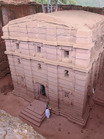 Bet Amanuel, the monolith church and royal chapel of Lalibela, Ethiopia. Photo by Ivan Kralj