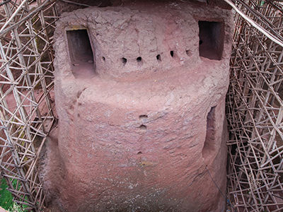 Exterior of Bet Lehem, one of the rock-hewn churches of Lalibela, Ethiopia, photo by Ivan Kralj