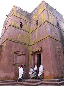 Female entrance to Bete Giyorgis, Lalibela rock-hewn church, Ethiopia. Photo by Ivan Kralj