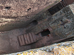 Tomb of Adam as seen from above, due to inaccessibility of the area because of the restoration works. Lalibela, Ethiopia. Photo by Ivan Kralj