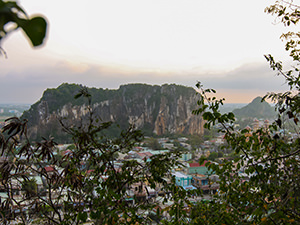 Tree-covered outcrops of the jutting Marble Mountains close to Da Nang, Vietnam, photo by Ivan Kralj