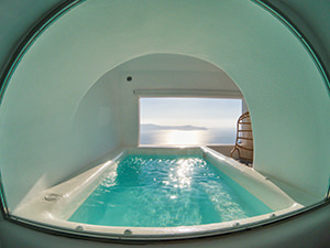 Plunge pool in a cave house - You & Me Suite, Firostefani, Santorini, Greece, photo by Ivan Kralj