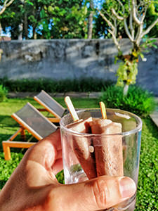 Popsicles are delivered to each Aria villa every afternoon, Ubud, Bali, Indonesia, photo by Ivan Kralj