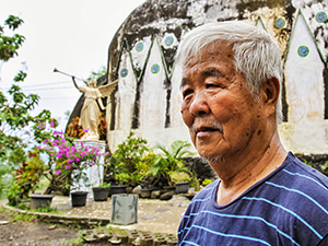 Daniel Alamsjah, the Indonesian Christian who for the last three decades builds the House of Prayer for All Nations in the jungle of Java, better known as Gereja Ayam or the Chicken Church, due to its poultry-shape, photo by Ivan Kralj