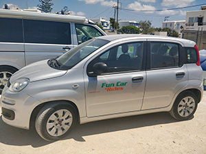 Fiat Panda, a rental car at Fun Car & Rides in Naxos, Greece, photo by Ivan Kralj