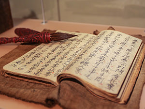 Book exhibit with Chinese writing at Paper Mill, one of the best museums in Basel, Switzerland, photo by Ivan Kralj