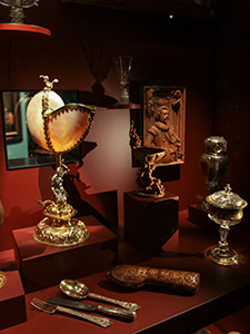 A part of wunderkammer, the Amerbach's cabinet of curiosities, displayed at Basel Historical Museum, in Barfüsserkirche, Basel, Switzerland, photo by Ivan Kralj