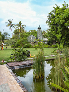 Hening Swarga Spa exterior surrounded by tropical vegetation, at Hotel Tugu Lombok, Indonesia, photo by Ivan Kralj
