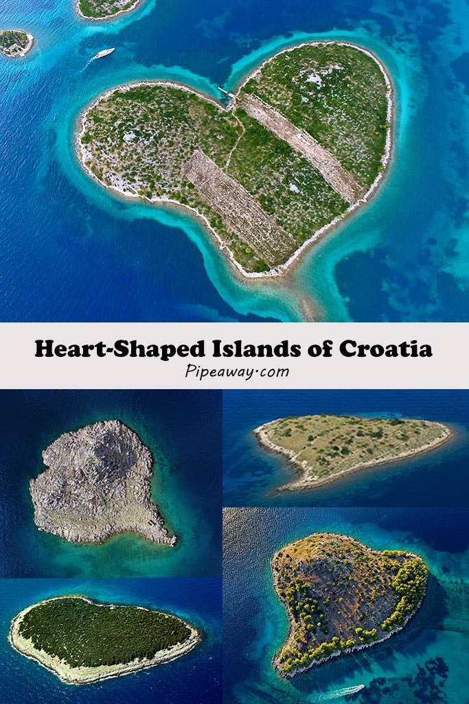 There are not many heart-shaped islands on Earth, but Croatia has five of them! Galešnjak, Lisac, Rončić, Mrtonjak and Lukovnik are all works of Mother Nature. This is your detailed guide to the heart-shaped islands of the Adriatic Sea that will make you fall in love with Croatia!