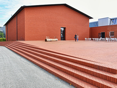 Vitra Schaudepot, the red-brick building by Basel architects Herzog & de Meuron, home to rich furniture design collection at Vitra Campus, Weil am Rhein, Germany, photo by Ivan Kralj