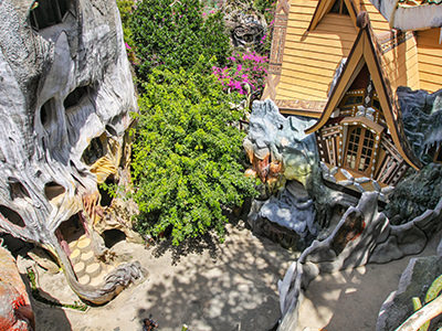 Inner courtyard of Crazy House, Dalat's most bizarre building, Veitnam, photo by Ivan Kralj