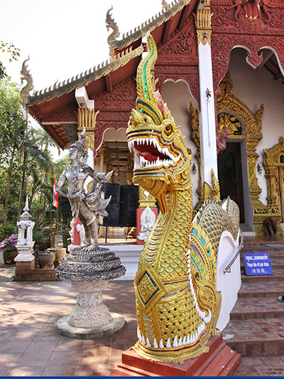 Wat Chang Kham, a temple in Chiang Mai, digital nomad capital of Thailand, photo by Ivan Kralj