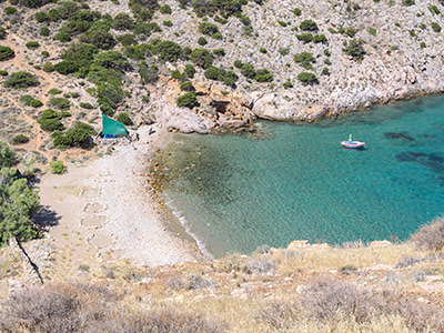 Armeos Beach near Galissas, on Syros, one of the best nude beaches in Cyclades Islands, Greece, photo by Ivan Kralj