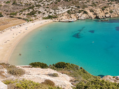 Kedros Beach in Donousa, one of the best nude beaches in Cyclades Islands, Greece, photo by Ivan Kralj