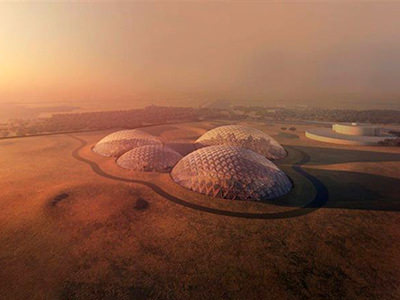Mars Science City, a project of Martian simulation in Dubai desert as a preparation for colonizing the Red Planet, image by Mars 2117 initiative