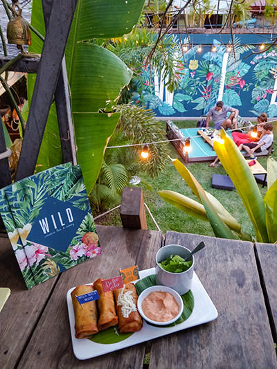 Plated spring rolls in the treehouse of the Wild Bar, Siem Reap restaurant that reinvents the Asian food classic, Cambodia, photo by Ivan Kralj