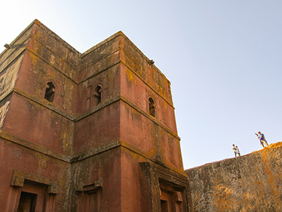 Bete Giyorgis or House of Saint George, a rock-hewn church in crucifix form in Lalibela, Ethiopia, photo by Ivan Kralj