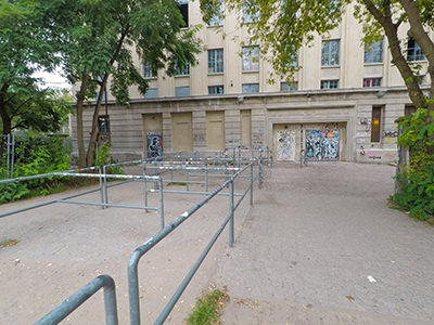 Entrance to infamous Berlin club Berghain during the day, photo by Ivan Kralj