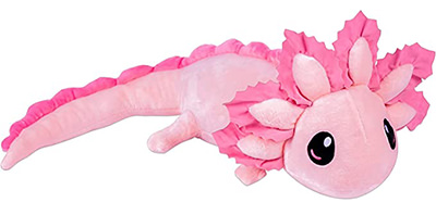 Axolotl weighted stuffed animal by Kawaii Axolotl / LKMYHY