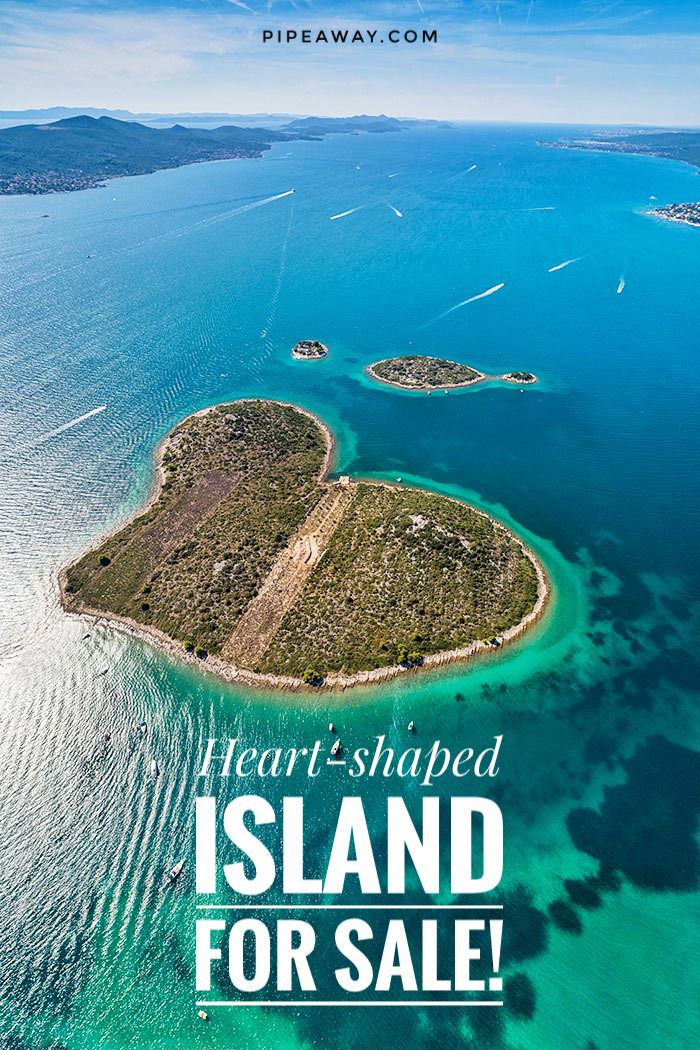 This heart-shaped island is up for sale! Read on to find out the price as well as if owning a part of Galešnjak in beautiful Croatia is worth it!
