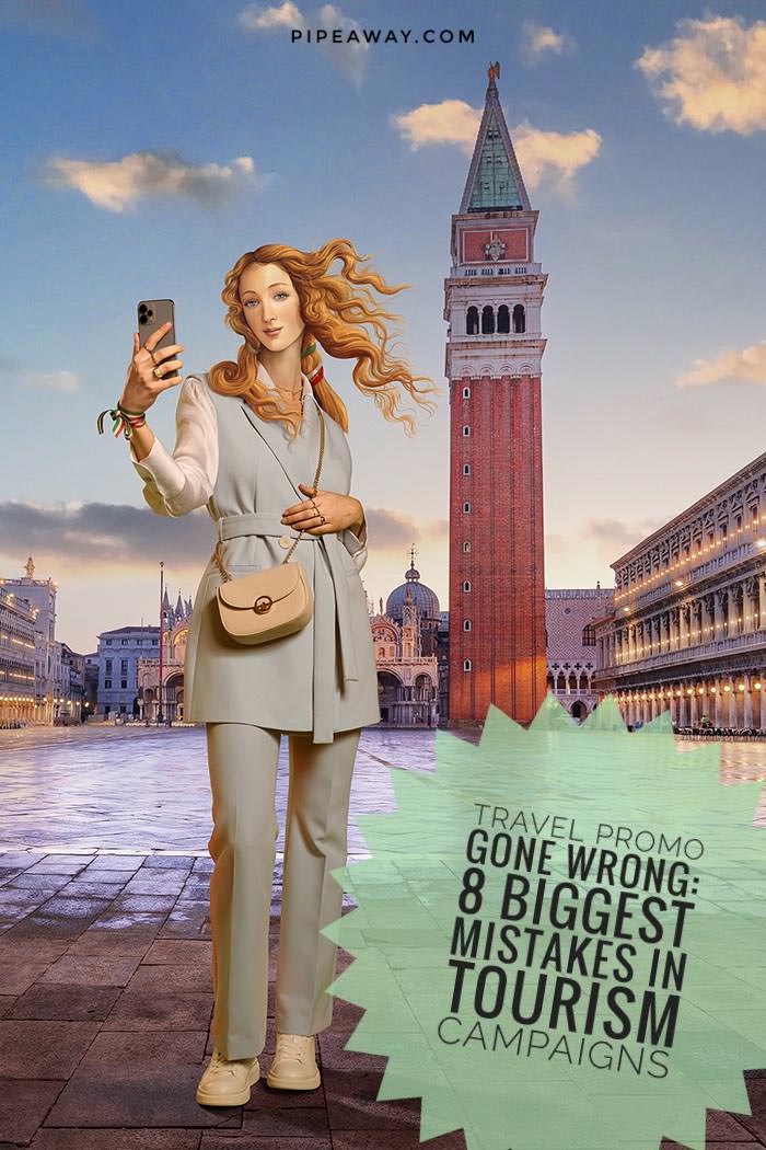 Venus in Venice, a renaissance icon posing as influencer, is the head star of Italy's "Open to Meraviglia" tourism campaign that caused controversy as soon as it launched. Read about embarrassing mistakes that followed this newest add-on to the collection of the world's biggest tourism marketing flops!