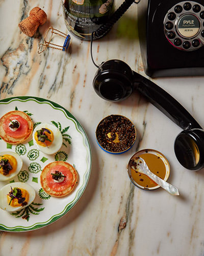 Park Lane Hotel in New York has a dedicated Caviar Hotline where guests can order room service for a decadent treat.