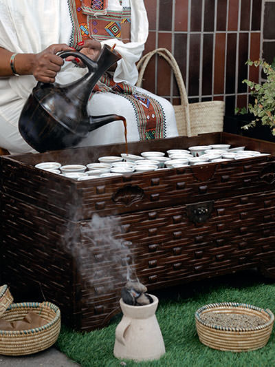 Ethiopian coffee ceremony; photo by Zeynep Sumer, Unsplash.