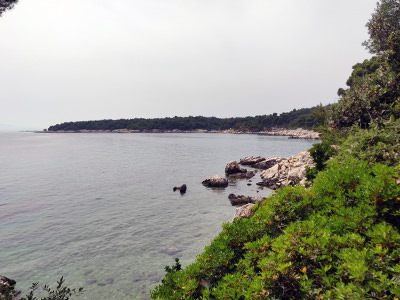 Kandarola Bay in Rab, Croatia, home to one of the first official European nudist beaches; photo by Ivan Kralj.