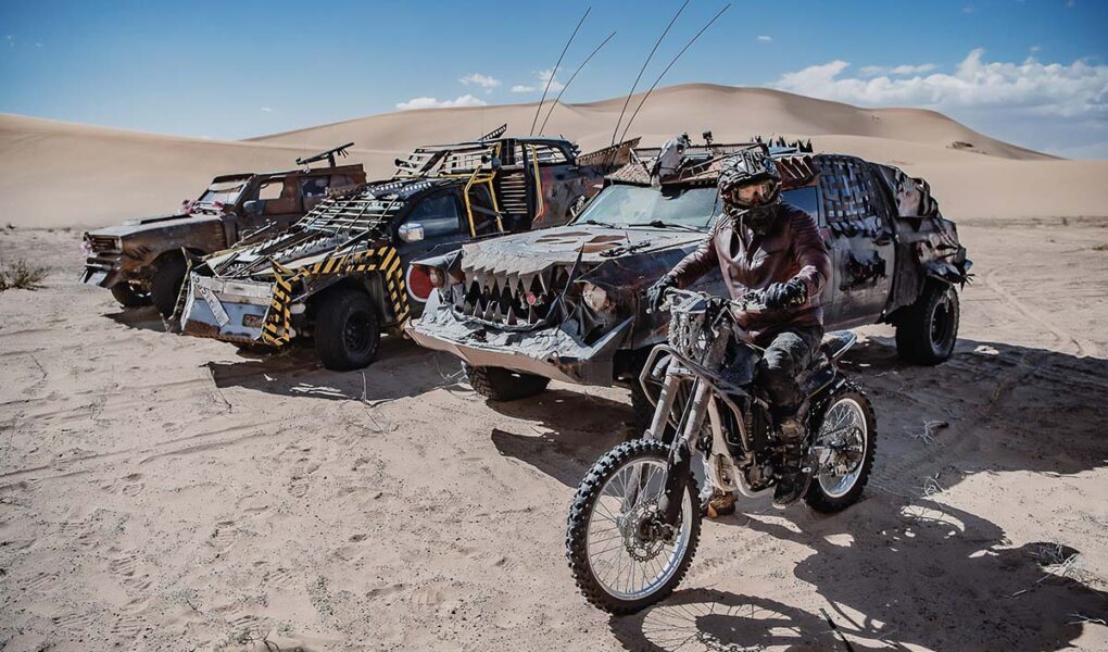 Madway Rally, Mad Max-inspired event produced by Alexey Gubarev, where participants drive heavily modified cars and motorbikes in some of the most remote locations on Earth.