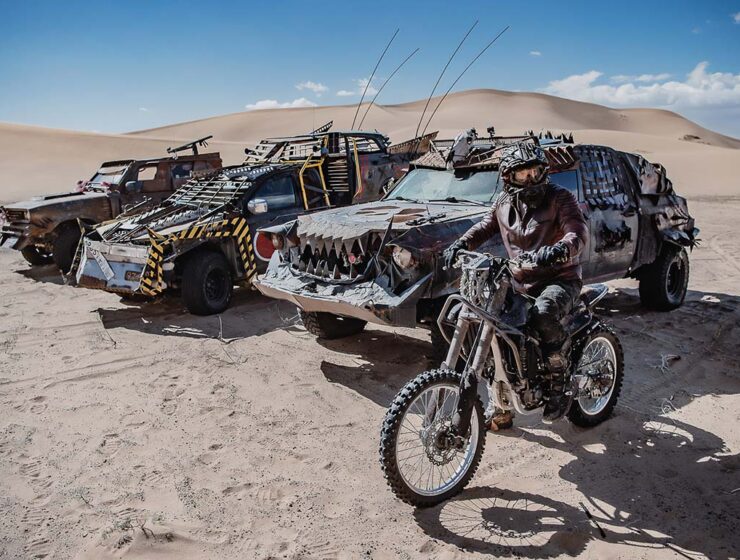 Madway Rally, Mad Max-inspired event produced by Alexey Gubarev, where participants drive heavily modified cars and motorbikes in some of the most remote locations on Earth.