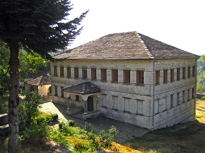 A two-storey school in Kapesovo, one of the stone villages in Zagori, Greece; photo by Dimitris Kilymis.