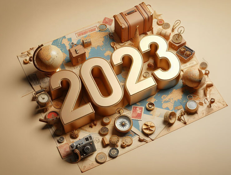 Pipeaway's 2023 year review; AI image created by Dall-e.