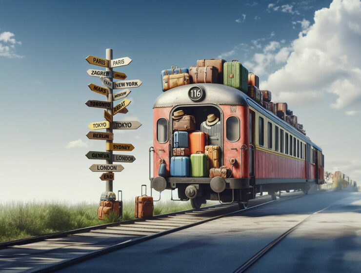 Pipeaway travel newsletter #116; AI image by Ivan Kralj / DALL-E.