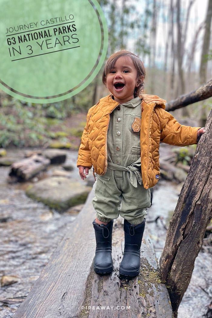 The record-breaking hiker Journey Castillo managed to visit all 63 U.S. national parks before the age of three. Read the exclusive interview with this wonder toddler!