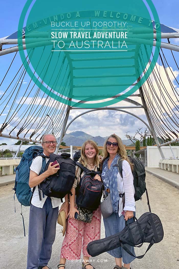 Shannon Coggins, Theo Simon, and their daughter Rosa are a no-fly family that left UK to attend a wedding in Australia, not planning to use a plane. In their exclusive interview on Pipeaway, they speak about the ups and downs of their slow travel adventure to the other side of the globe. Buckle up, Dorothy!