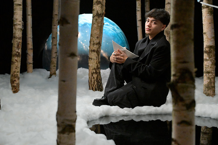 JJ, the Filipino-Austrian performer of "Wasted Love", a song representing Austria on Eurovision Song Contest 2025 in Basel, Switzerland; photo by Thomas Ramstorfer / ORF.
